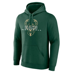 Milwaukee Bucks Stellar Personalized Name & Number Pullover Hoodie - Hunter Green on sale