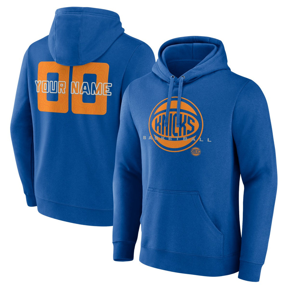 New York Knicks Stellar Personalized Name & Number Pullover Hoodie - Blue outlet