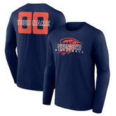 Oklahoma City Thunder Stellar Personalized Name & Number Long Sleeve T-Shirt - Navy on sale