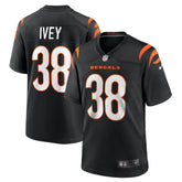 DJ Ivey Cincinnati Bengals Team Game Jersey - Black outlet
