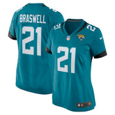Christian Braswell Jacksonville Jaguars Women's Team Game Jersey - Teal discount