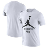 Brooklyn Nets Essential Jumpman T-Shirt - White shop