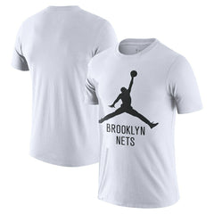 Brooklyn Nets Essential Jumpman T-Shirt - White shop