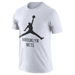 Brooklyn Nets Essential Jumpman T-Shirt - White shop