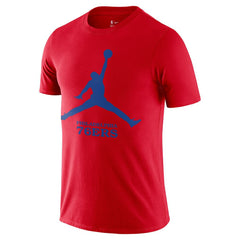 Philadelphia 76ers Essential Jumpman T-Shirt - Red outlet