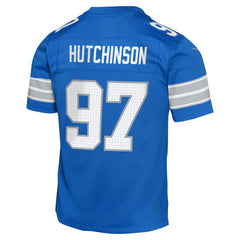Aidan Hutchinson Detroit Lions Youth Game Jersey - Blue discount