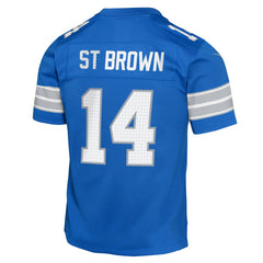 Amon-Ra St. Brown Detroit Lions Youth Game Jersey - Blue for sale