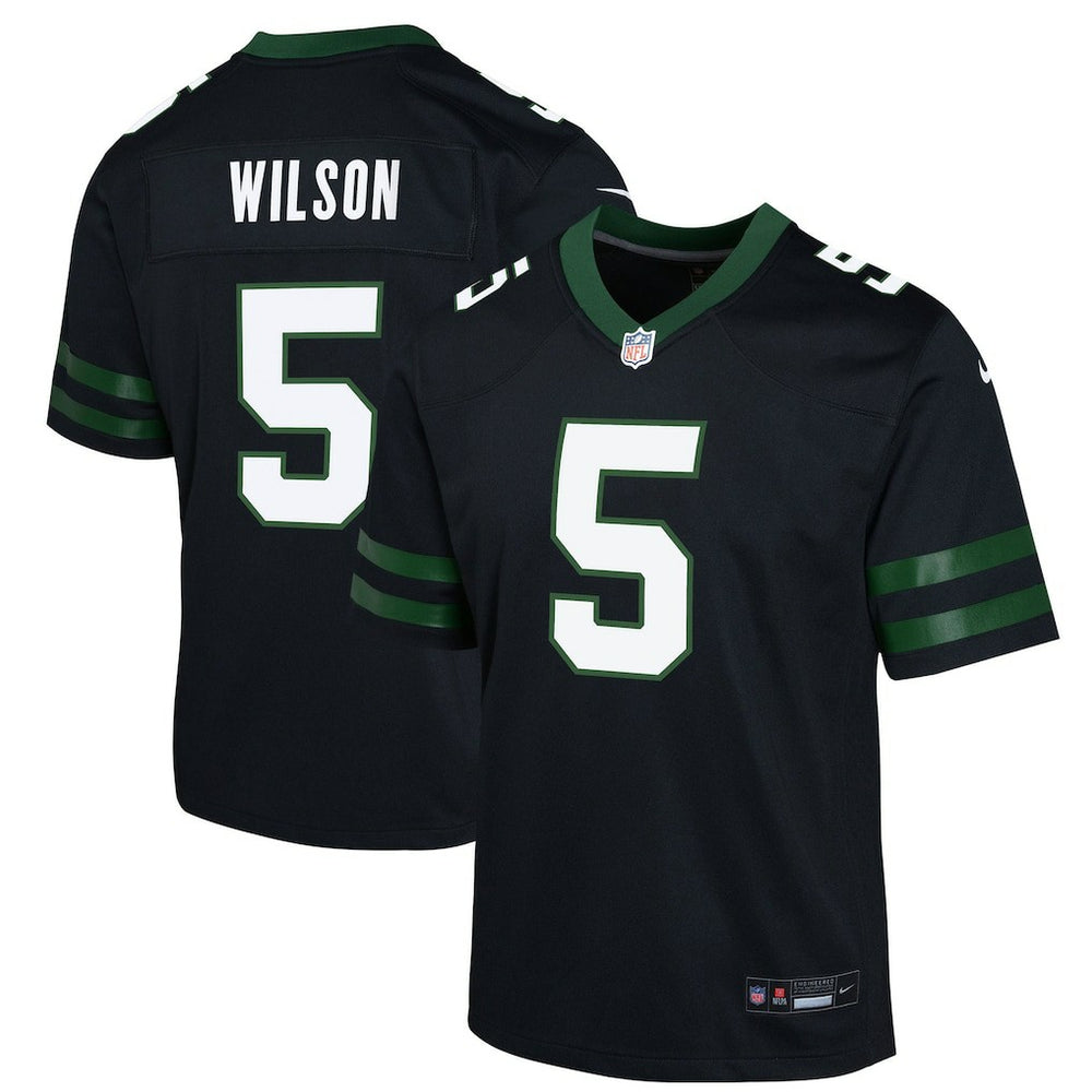 Garrett Wilson New York Jets Youth Game Jersey - Black cheap