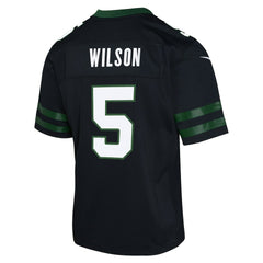 Garrett Wilson New York Jets Youth Game Jersey - Black cheap