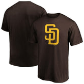 San Diego Padres Profile Big & Tall Primary Logo T-Shirt Brown