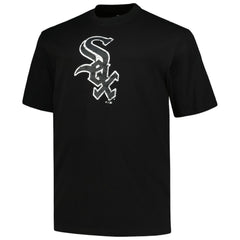 Chicago White Sox Profile Big & Tall Primary Logo T-Shirt Black