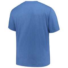Texas Rangers Profile Big & Tall Weathered Logo T-Shirt Heather Royal