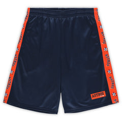 Houston Astros Profile Big & Tall Fleece Shorts Navy