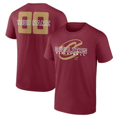 Cleveland Cavaliers Stellar Personalized Name & Number T-Shirt sale - Wine discount