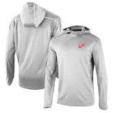 Detroit Red Wings Columbia Omni-Wick Shotgun Long Sleeve Hoodie T-Shirt - Gray T-shirts