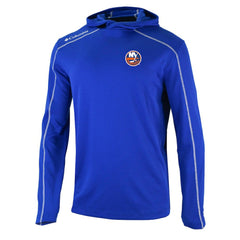 New York Islanders Columbia Omni-Wick Shotgun Long Sleeve Hoodie T-Shirt - Blue T-shirts