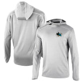 San Jose Sharks Columbia Omni-Wick Shotgun Long Sleeve Hoodie T-Shirt - Gray T-shirts