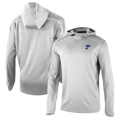 St. Louis Blues Columbia Omni-Wick Shotgun Long Sleeve Hoodie T-Shirt - Gray T-shirts