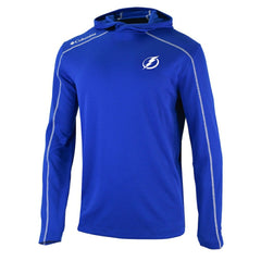 Tampa Bay Lightning Columbia Omni-Wick Shotgun Long Sleeve Hoodie T-Shirt - Blue T-shirts