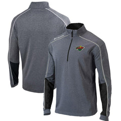 Minnesota Wild Columbia Omni-Wick Shotgun 2.0 Quarter-Zip Pullover Top - Gray/Black Pullover