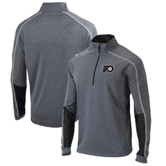 Philadelphia Flyers Columbia Omni-Wick Shotgun 2.0 Quarter-Zip Pullover Top - Gray/Black Pullover