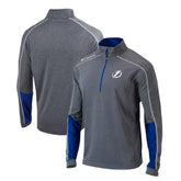 Tampa Bay Lightning Columbia Omni-Wick Shotgun 2.0 Quarter-Zip Pullover Top - Gray/Blue Pullover