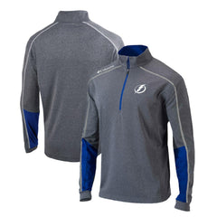 Tampa Bay Lightning Columbia Omni-Wick Shotgun 2.0 Quarter-Zip Pullover Top - Gray/Blue Pullover