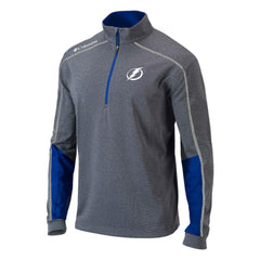 Tampa Bay Lightning Columbia Omni-Wick Shotgun 2.0 Quarter-Zip Pullover Top - Gray/Blue Pullover
