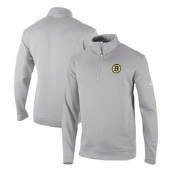 Boston Bruins Columbia Omni-Wick Wickhams Hills Half-Zip Pullover Top - Gray Pullover