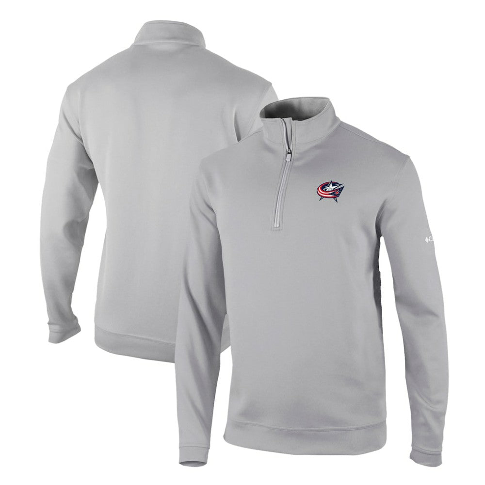Columbus Blue Jackets Columbia Omni-Wick Wickhams Hills Half-Zip Pullover Top - Gray Pullover