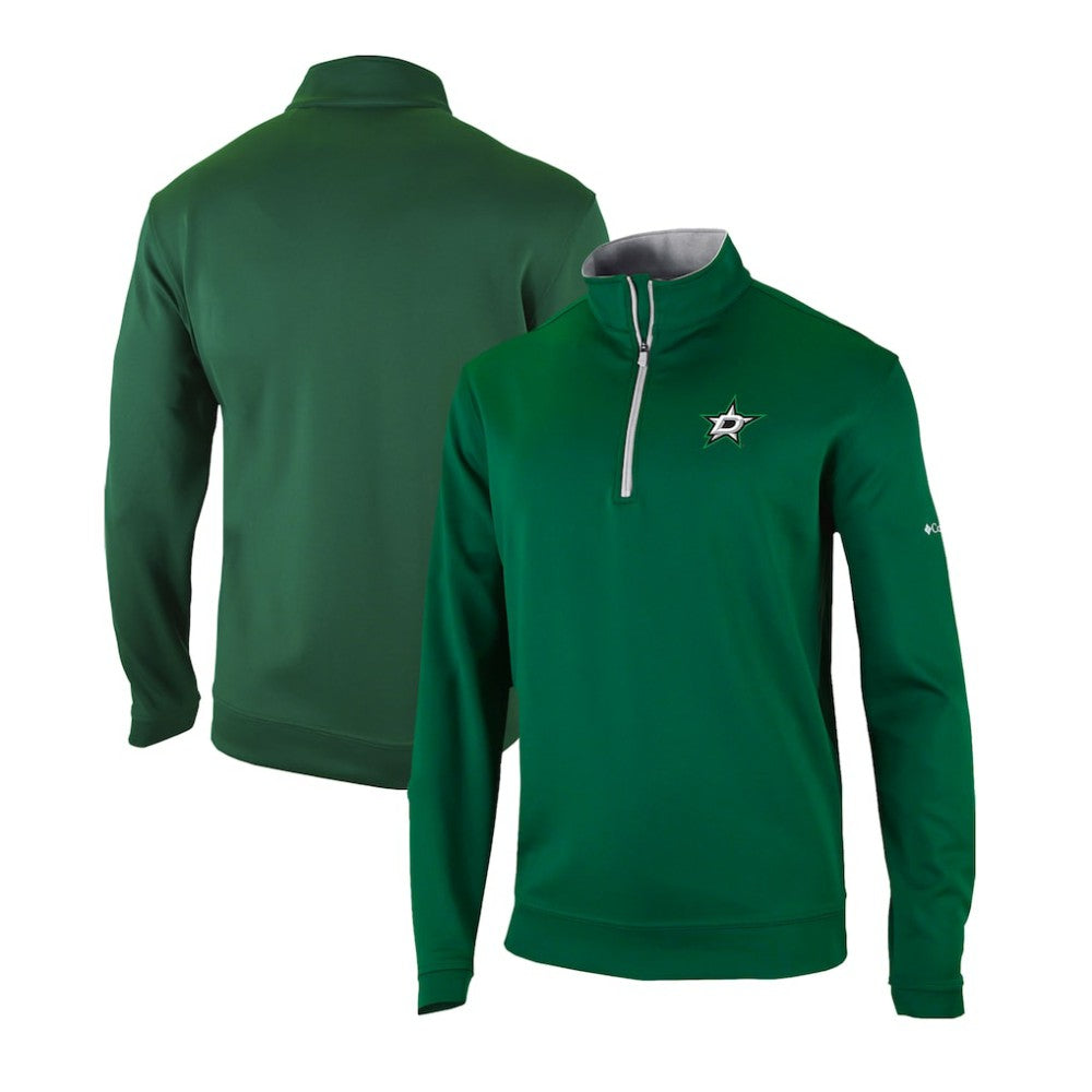 Dallas Stars Columbia Omni-Wick Wickhams Hills Half-Zip Pullover Top - Green Pullover