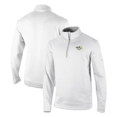 Nashville Predators Columbia Omni-Wick Wickhams Hills Half-Zip Pullover Top - White Pullover