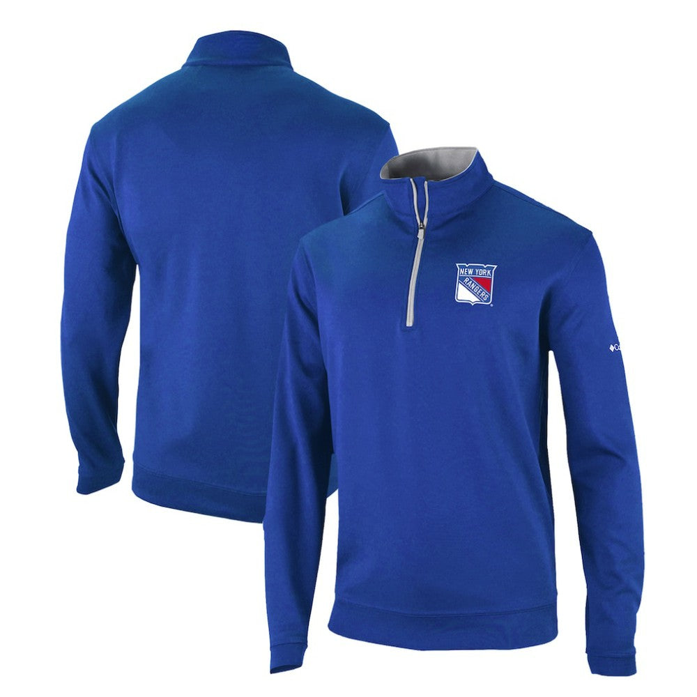New York Rangers Columbia Omni-Wick Wickhams Hills Half-Zip Pullover Top - Blue Pullover