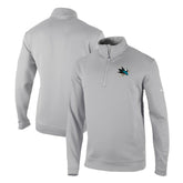 San Jose Sharks Columbia Omni-Wick Wickhams Hills Half-Zip Pullover Top - Gray Pullover