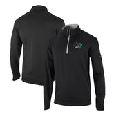 San Jose Sharks Columbia Omni-Wick Wickhams Hills Half-Zip Pullover Top - Black Pullover