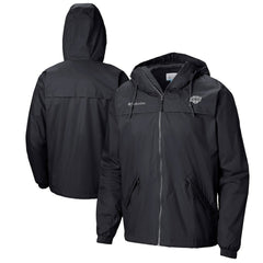 Los Angeles Kings Columbia Oroville Creek Lightweight Full-Zip Windbreaker Jacket - Black Jackets