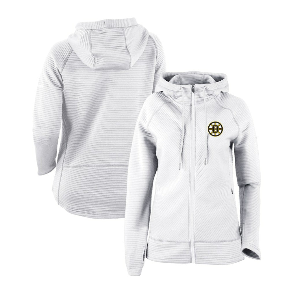 Boston Bruins Columbia Women's Omni-Wick Pack It Up Full-Zip Jacket - White Jackets