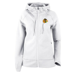 Chicago Blackhawks Columbia Women's Omni-Wick Pack It Up Full-Zip Jacket - White Jackets