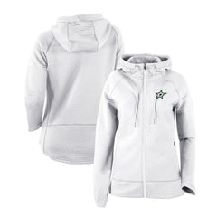 Dallas Stars Columbia Women's Omni-Wick Pack It Up Full-Zip Jacket - White Jackets