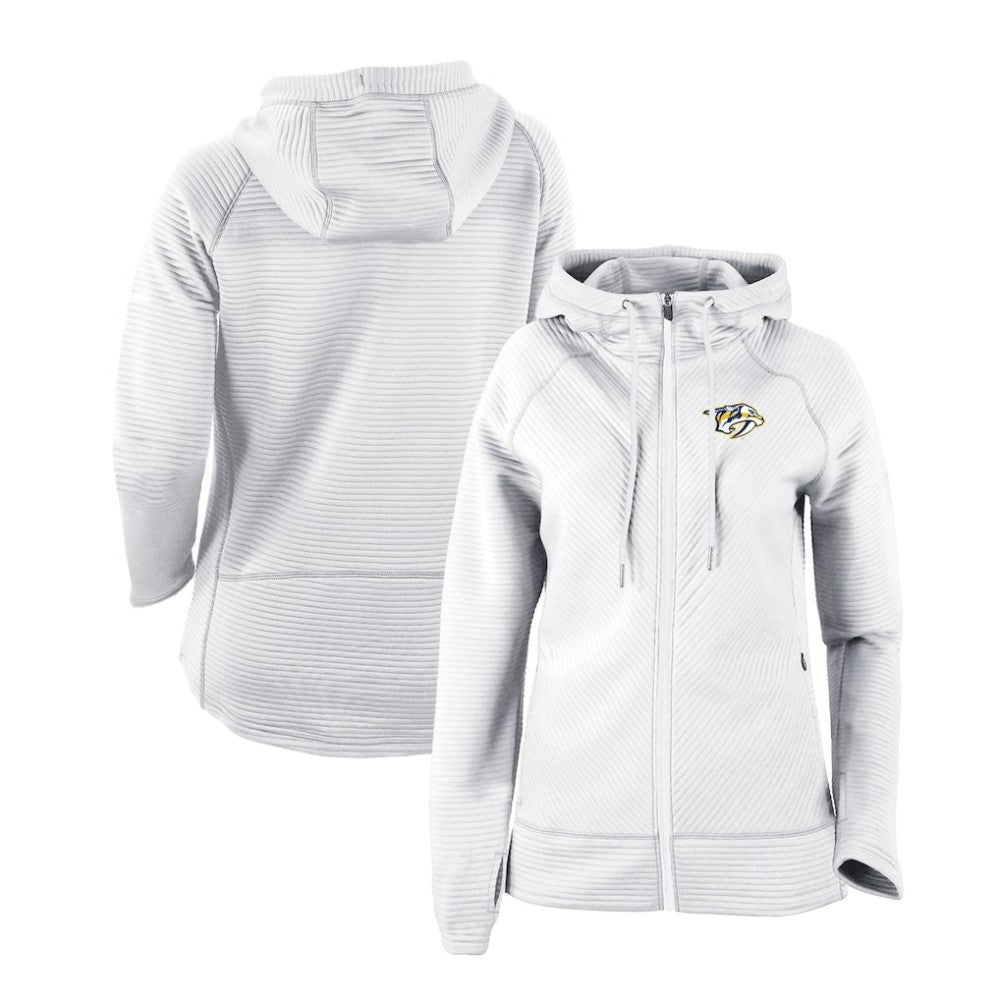 Nashville Predators Columbia Women's Omni-Wick Pack It Up Full-Zip Jacket - White Jackets