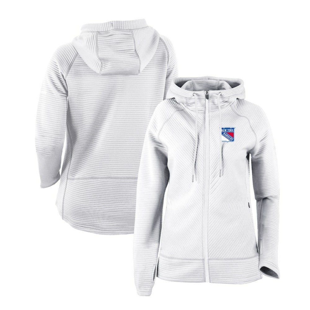 New York Rangers Columbia Women's Omni-Wick Pack It Up Full-Zip Jacket - White Jackets