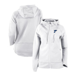 St. Louis Blues Columbia Women's Omni-Wick Pack It Up Full-Zip Jacket - White Jackets