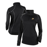 Anaheim Ducks Columbia Women's Omni-Wick Shotgun 2.0 Quarter-Zip Pullover Top - Black Pullover