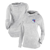 New York Rangers Columbia Women's Omni-Wick Sunday Ball Pullover Hoodie - White Hoodies