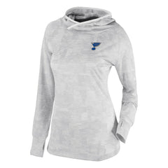 St. Louis Blues Columbia Women's Omni-Wick Sunday Ball Pullover Hoodie - White Hoodies