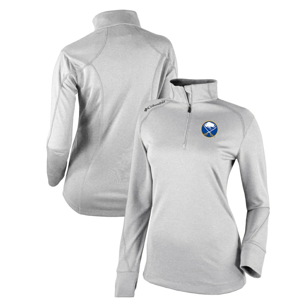 Buffalo Sabres Columbia Women's Omni-Wick Shotgun 2.0 Quarter-Zip Pullover Top - White Pullover