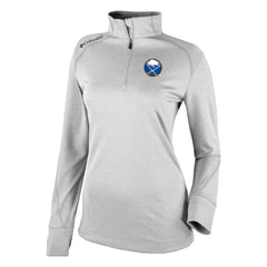 Buffalo Sabres Columbia Women's Omni-Wick Shotgun 2.0 Quarter-Zip Pullover Top - White Pullover