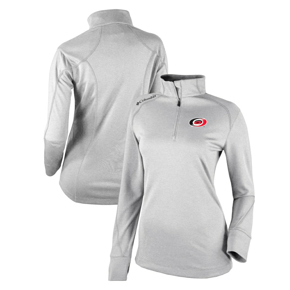 Carolina Hurricanes Columbia Women's Omni-Wick Shotgun 2.0 Quarter-Zip Pullover Top - White Pullover