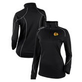 Chicago Blackhawks Columbia Women's Omni-Wick Shotgun 2.0 Quarter-Zip Pullover Top - Black Pullover