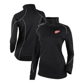 Detroit Red Wings Columbia Women's Omni-Wick Shotgun 2.0 Quarter-Zip Pullover Top - Black Pullover